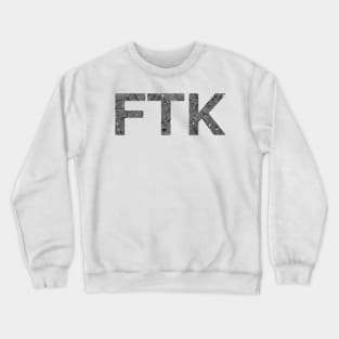 Black &amp; White Geometric FTK Crewneck Sweatshirt